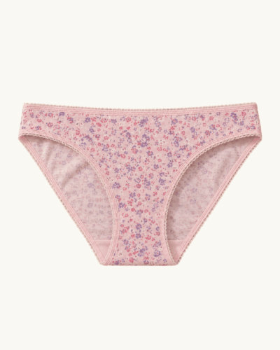 Floral Print Soft Cotton Panty – 4 Pcs Pack