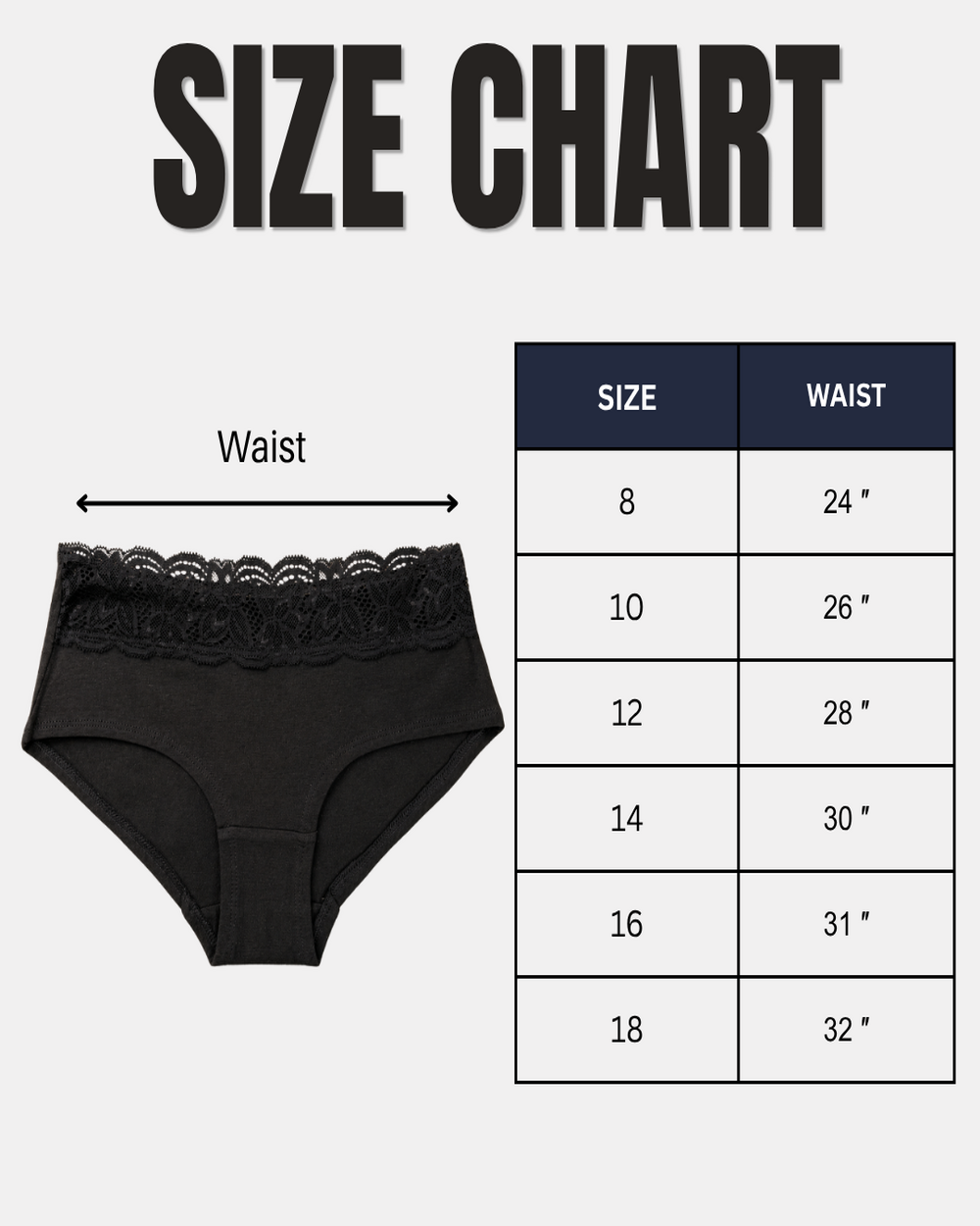 Premium Lace Cotton Panty - 3 Pcs Pack