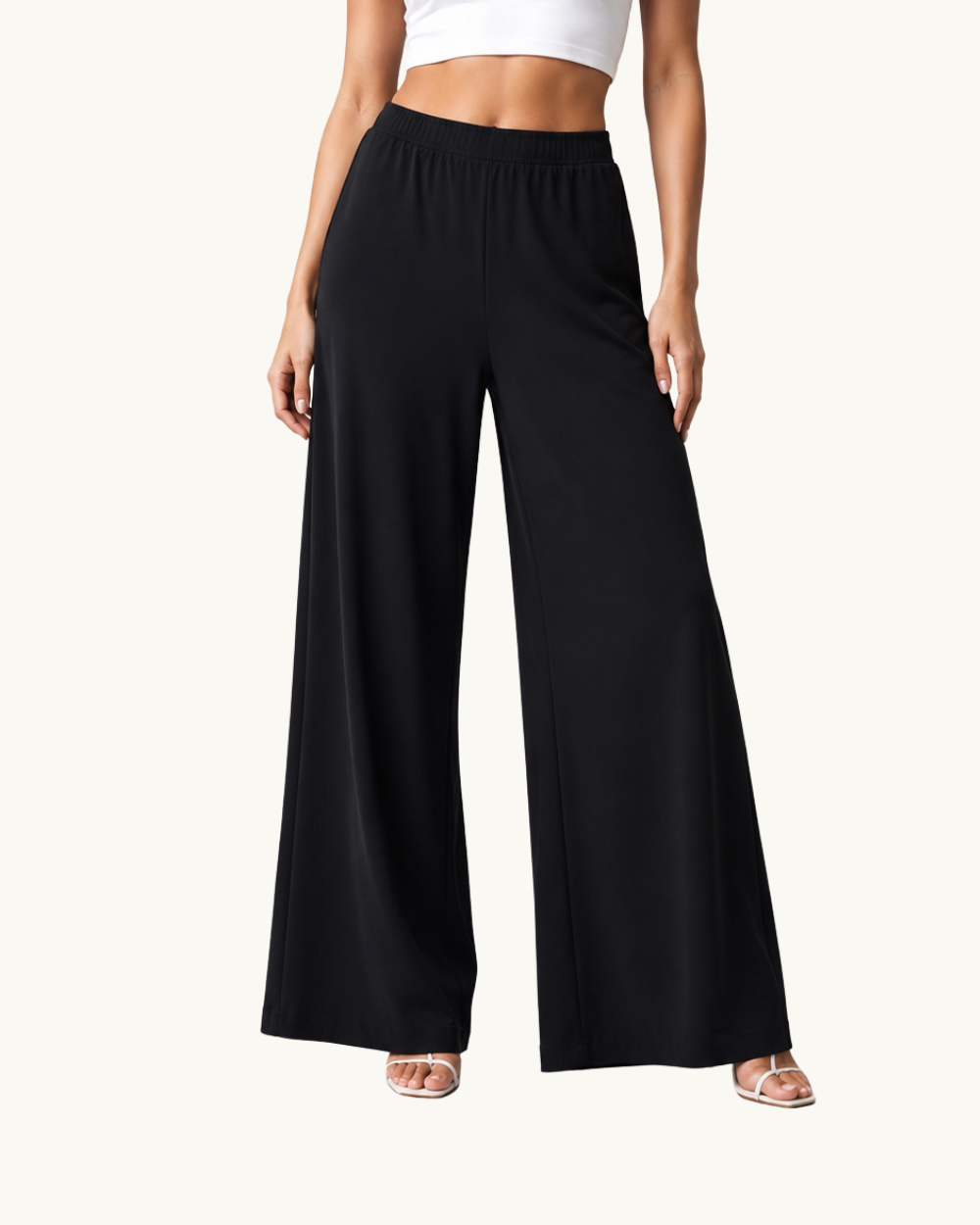 Premium Women’s Knit Palazzo Pants