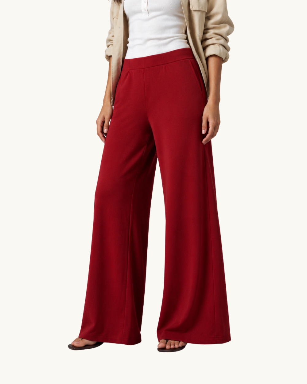 Premium Women’s Knit Palazzo Pants