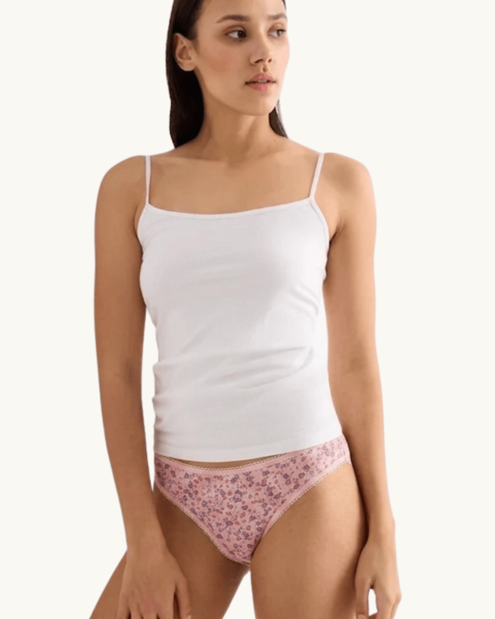 Floral Print Soft Cotton Panty - 4 Pcs Pack