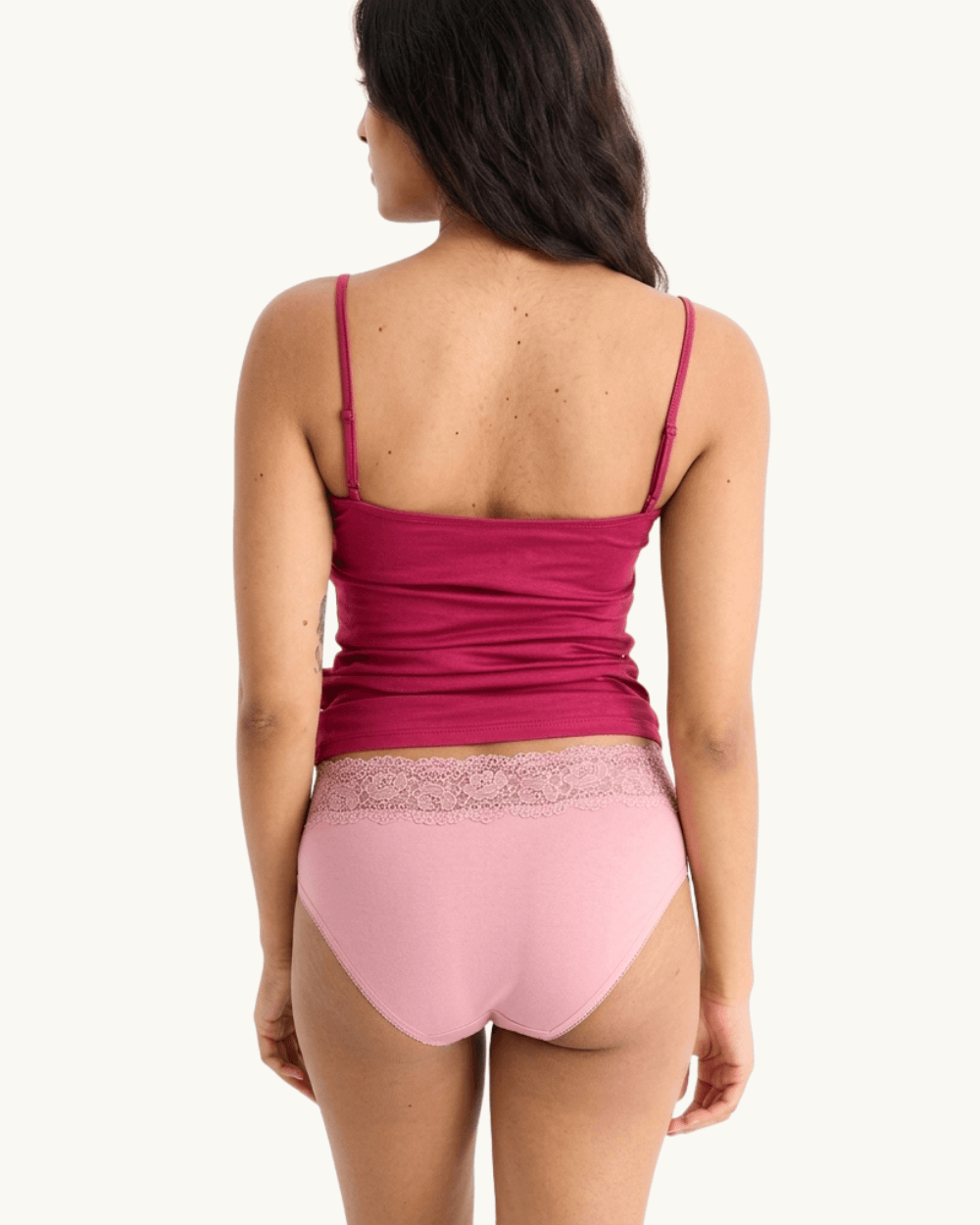Premium Lace Cotton Panty - 4 Pcs Pack