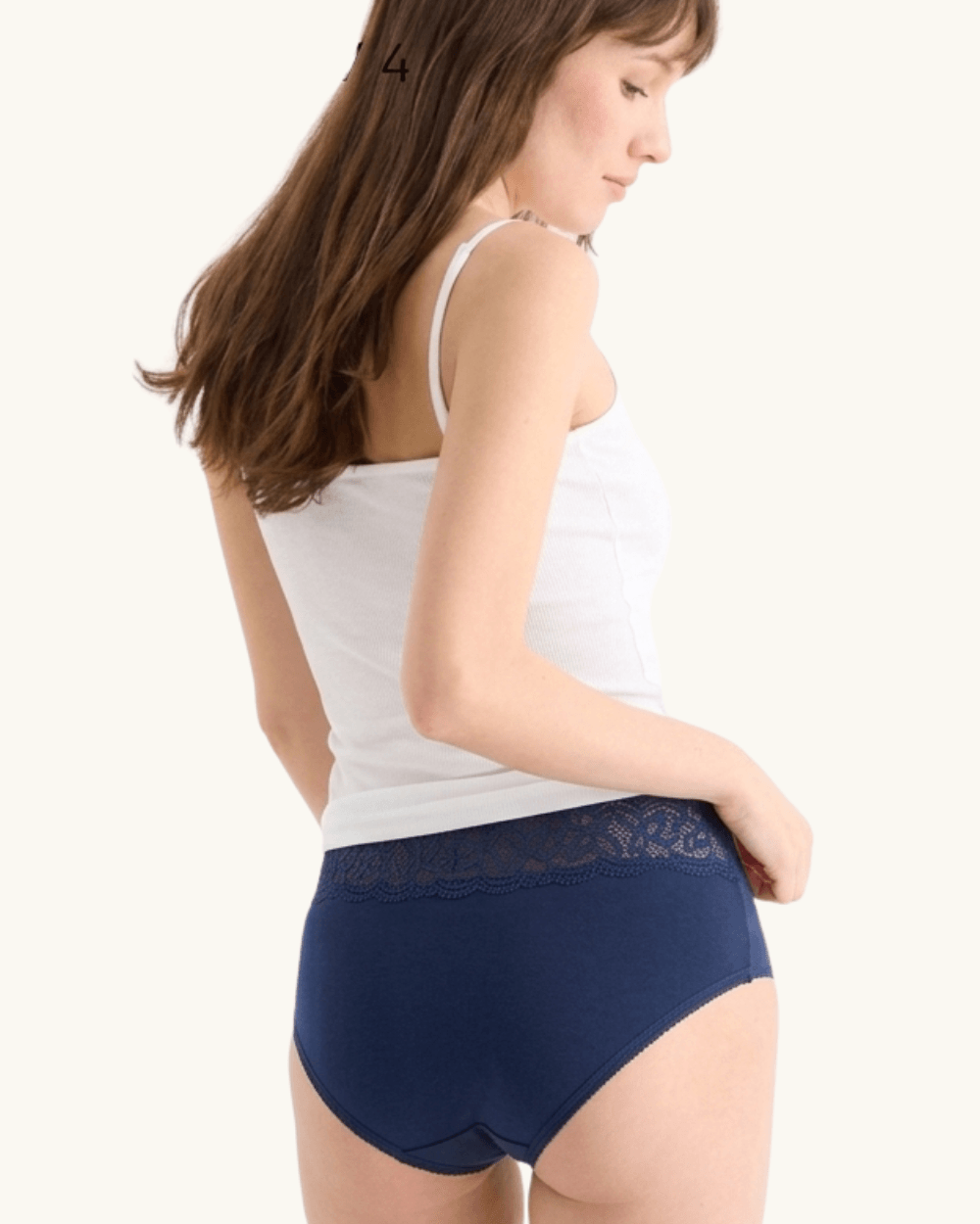 Luxury Lace Cotton Panty - 4 Pcs Pack
