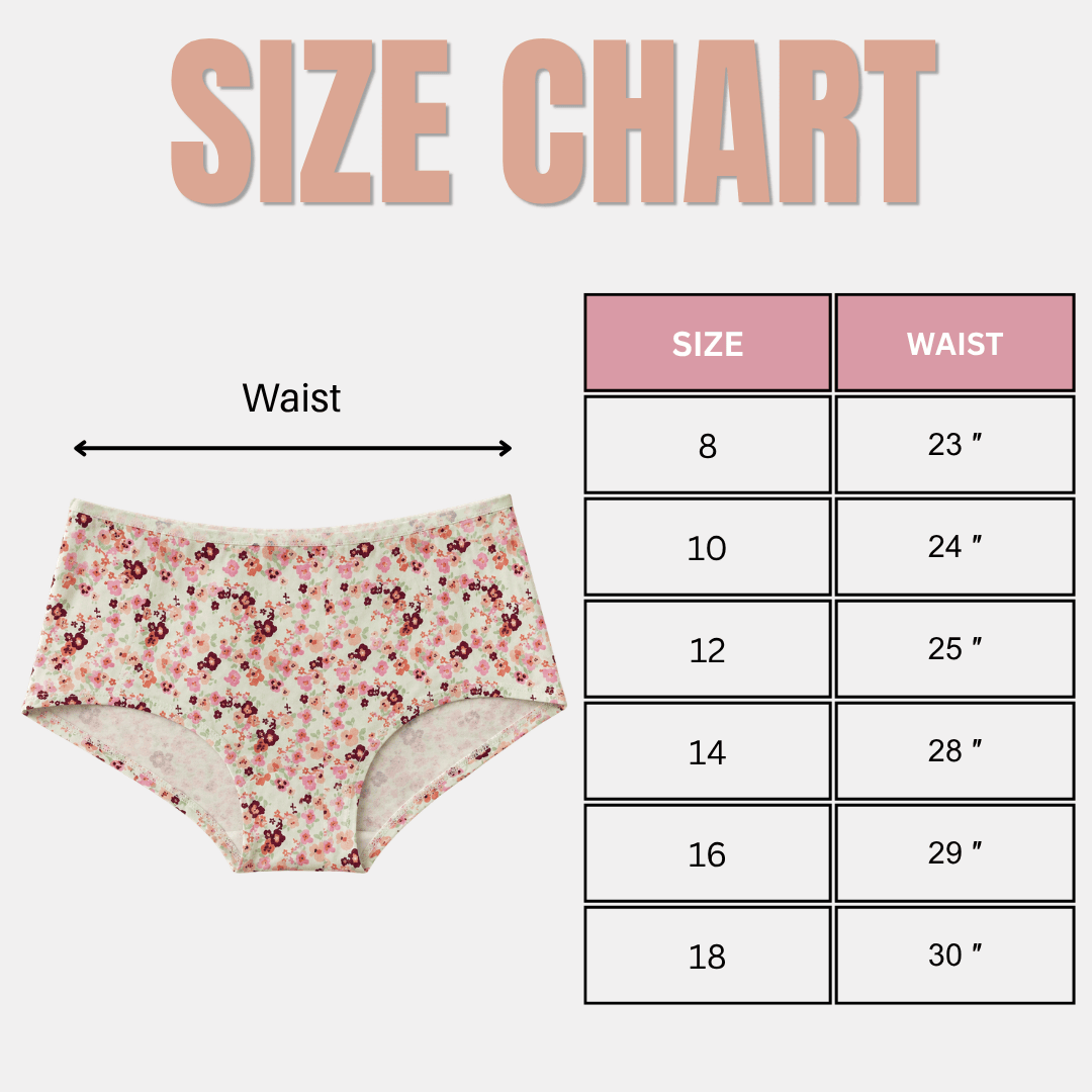 Floral Soft Cotton Panty - 3 Pcs Pack