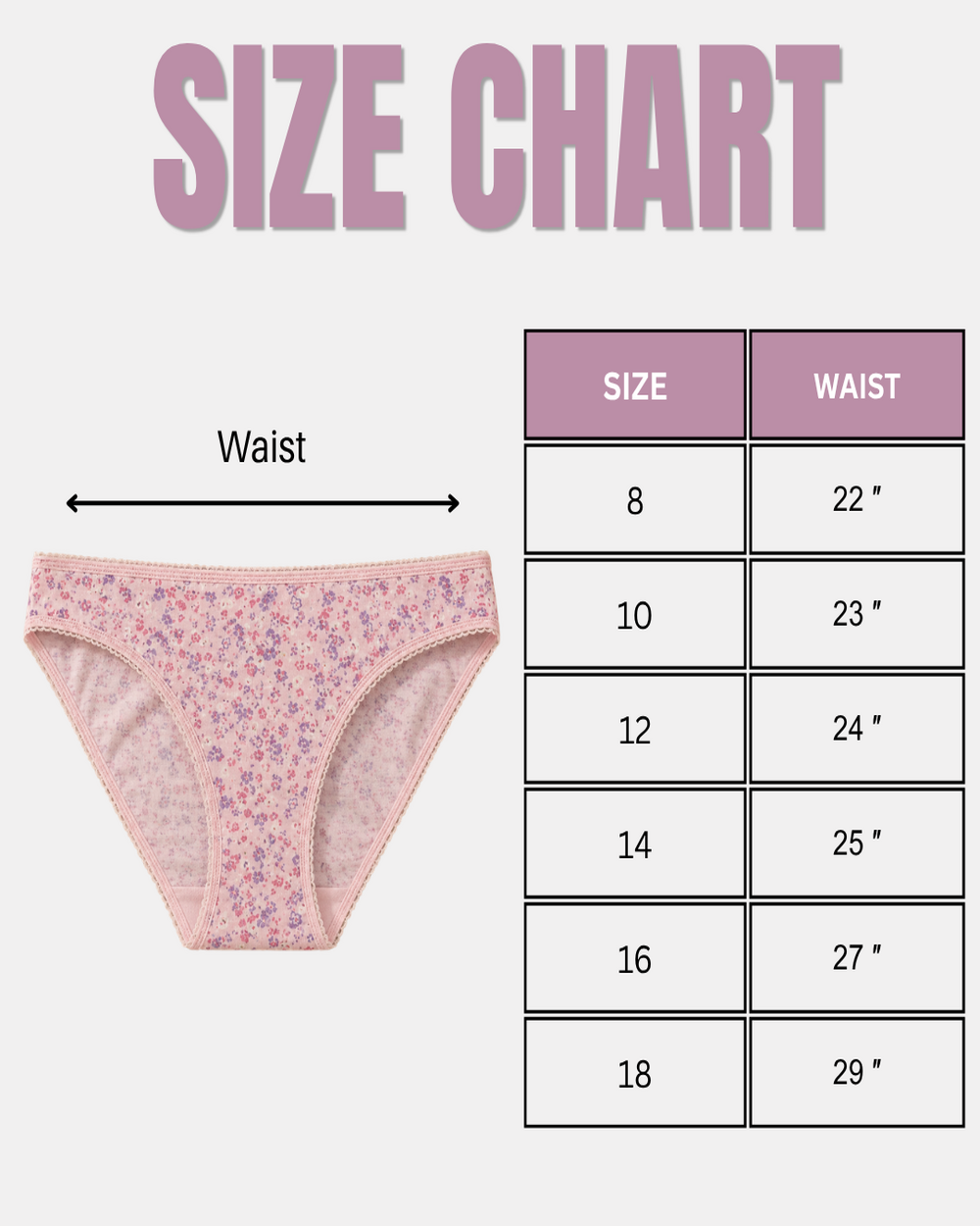 Floral Print Soft Cotton Panty - 4 Pcs Pack