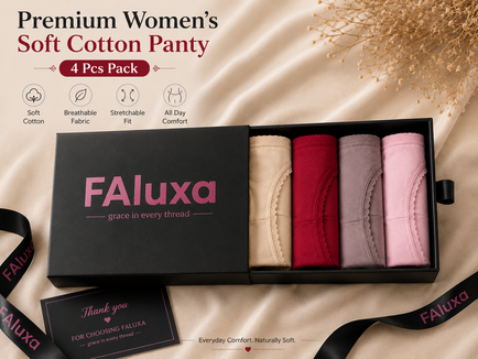Premium Women’s Soft Cotton Panty – 4 Pcs Pack